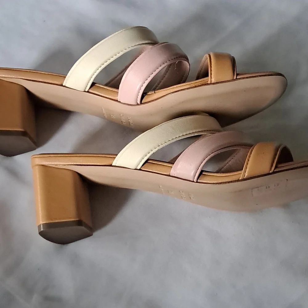 Mansur Gavriel Bombato‎ Colour-block Leather Sandals.  Womans Size 38/US 8.